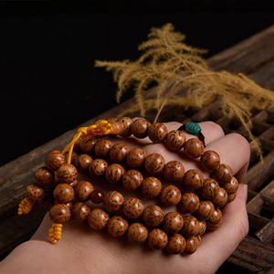 Natural Indonesian Longan & Phoenix Eye Bodhi Seed Bracelet - StartGoodLuck