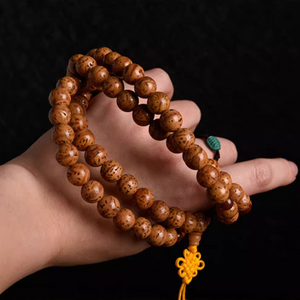 Natural Indonesian Longan & Phoenix Eye Bodhi Seed Bracelet - StartGoodLuck