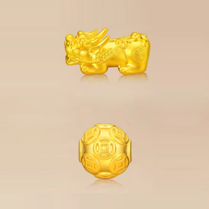 Obsidian Six-Syllable Mantra Bracelet with Sand Gold Pi Xiu Charm - StartGoodLuck