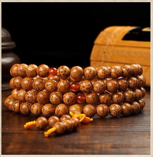 Natural Indonesian Longan & Phoenix Eye Bodhi Seed Bracelet - StartGoodLuck