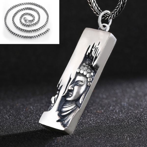 925 Silver Buddha Peace and Tranquility Necklace