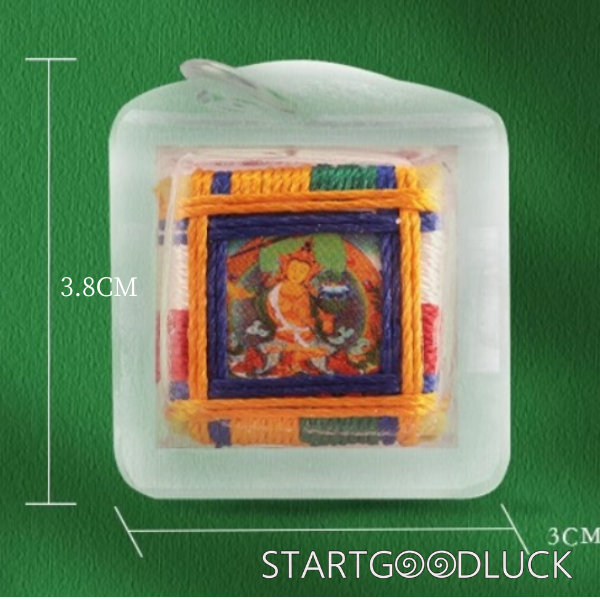 Tibetan Handmade Five-Color Thread Buddha Amulet: Blessing & Protection