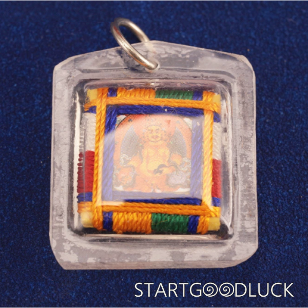 Tibetan Handmade Five-Color Thread Buddha Amulet: Blessing & Protection