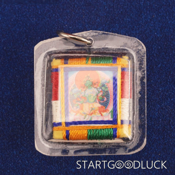 Tibetan Handmade Five-Color Thread Buddha Amulet: Blessing & Protection