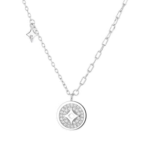 925 Silver Coin Necklace for Women Prosperity and Wealth Necklace