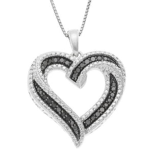 925 Sliver Heart Zircon Protection and Guardianship Necklace