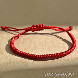 Adjustable Red String Wristband - Chinese Red String | Red String Bracele - StartGoodLuck