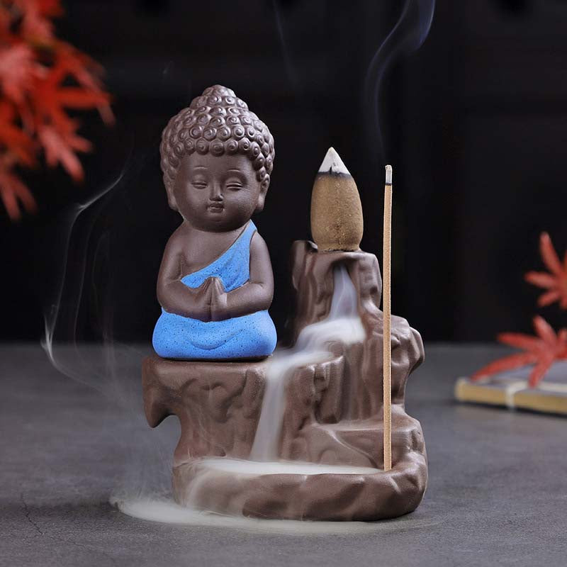 Backflow Incense Burner - Zen Maitreya Incense Holder for Meditation & Home Decor