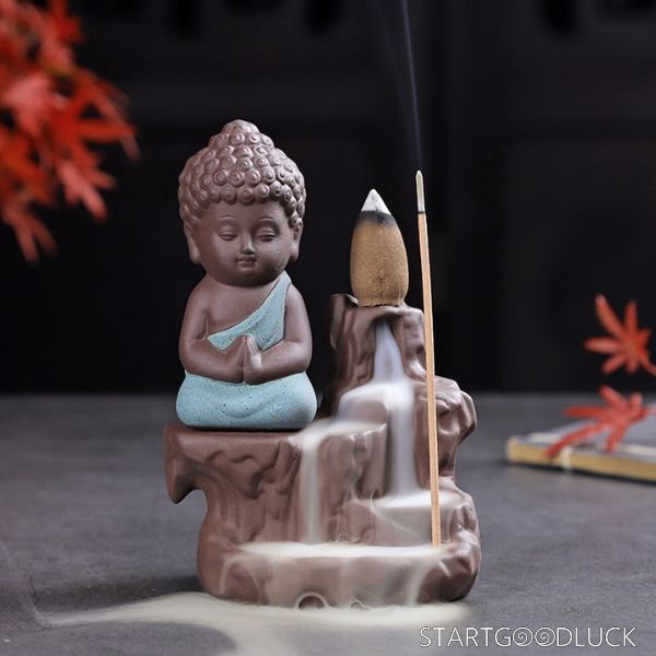 Backflow Incense Burner - Zen Maitreya Incense Holder for Meditation & Home Decor