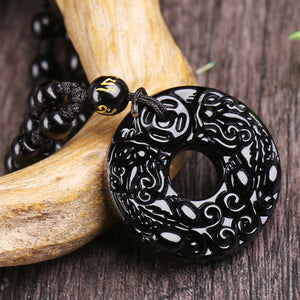 Black Obsidian Brave Crystal Bring Courage and Strength Necklace