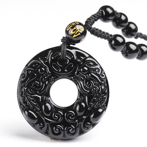 Black Obsidian Brave Crystal Bring Courage and Strength Necklace