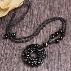 Black Obsidian Brave Crystal Bring Courage and Strength Necklace