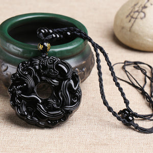 Black Obsidian Brave Crystal Bring Courage and Strength Necklace