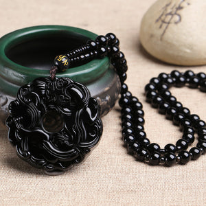 Black Obsidian Brave Crystal Bring Courage and Strength Necklace