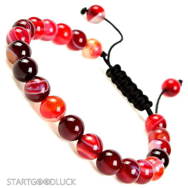 Buddha Beads Bracelet - Agate beads for Mindfulness | Adjustable bracelet