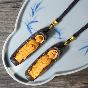 Buddha Pendant Agarwood Men's and Women's Necklace Gifts