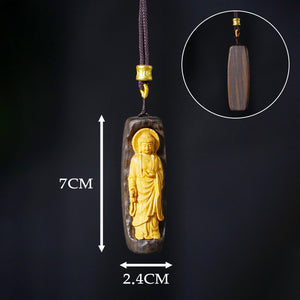 Buddha Pendant Agarwood Men's and Women's Necklace Gifts