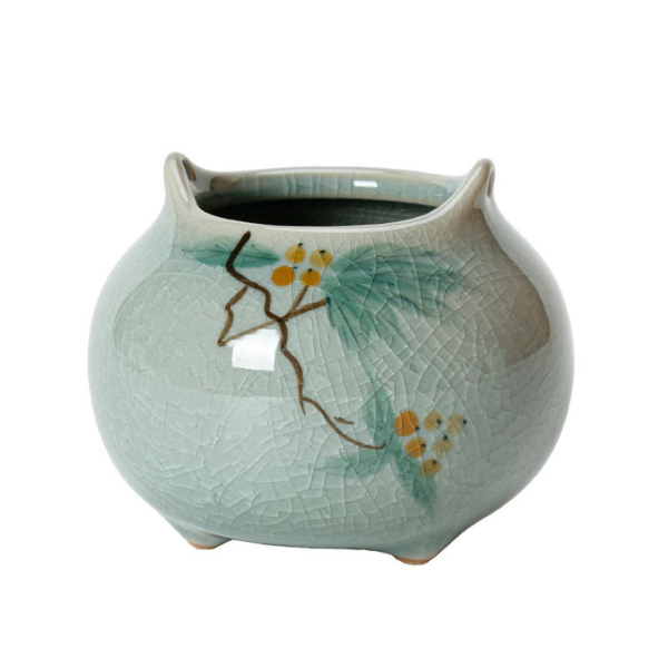 Ceramic Incense Burners - Mini Floral Home Decor Aromatherapy Holders for Relaxation
