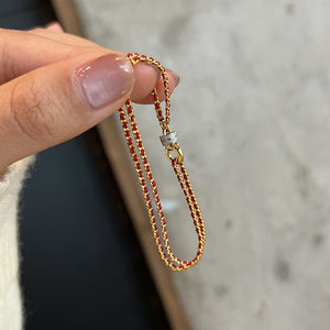 Red Rope Chinese New Year Bracelet for Harmony & Happiness