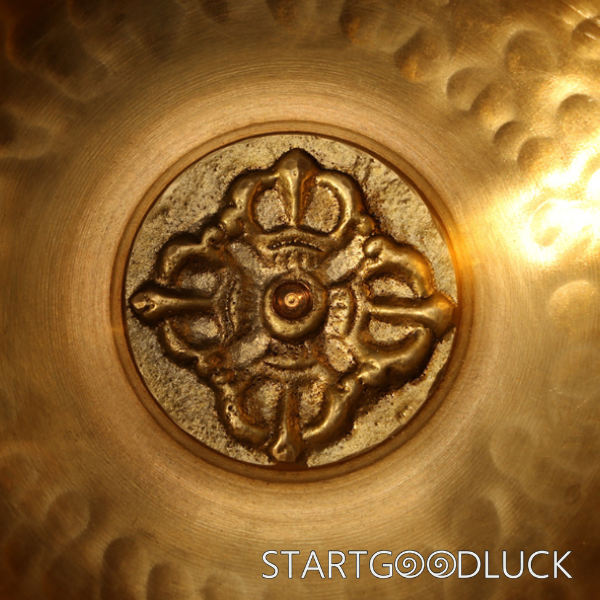 Copper Singing Bowl-Crossed Vajra Pattern | Purify Negative Energy