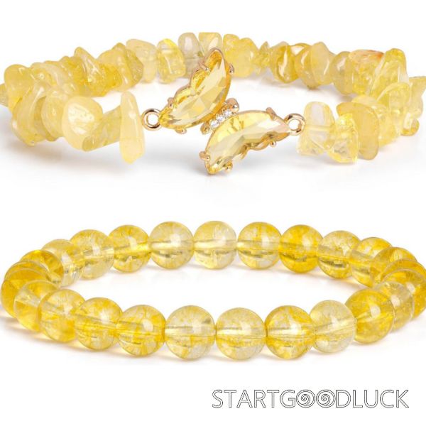 Crystal Bracelet Set | Beads & Chips Bracelet | Mental Healing Jewelry