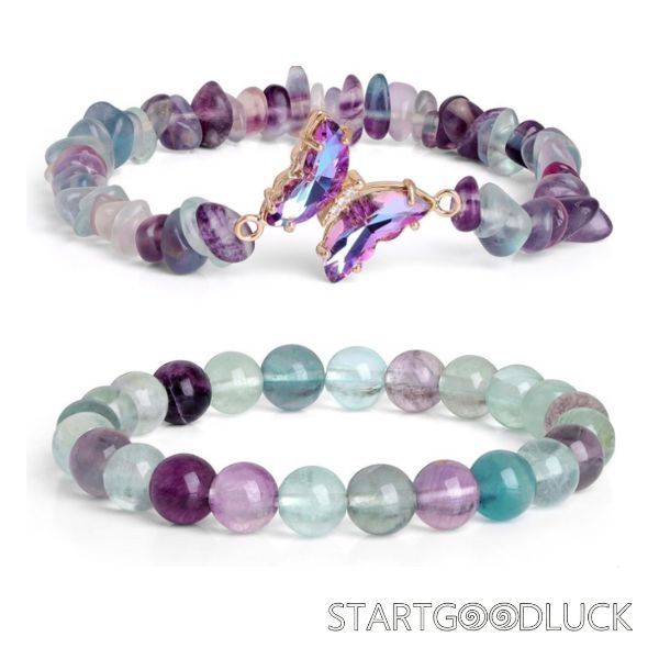 Crystal Bracelet Set | Beads & Chips Bracelet | Mental Healing Jewelry