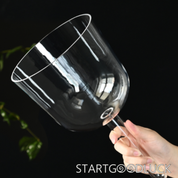 Crystal Singing Bowl With Handle | Colorful Crystal Bowl | Relieve Pressure