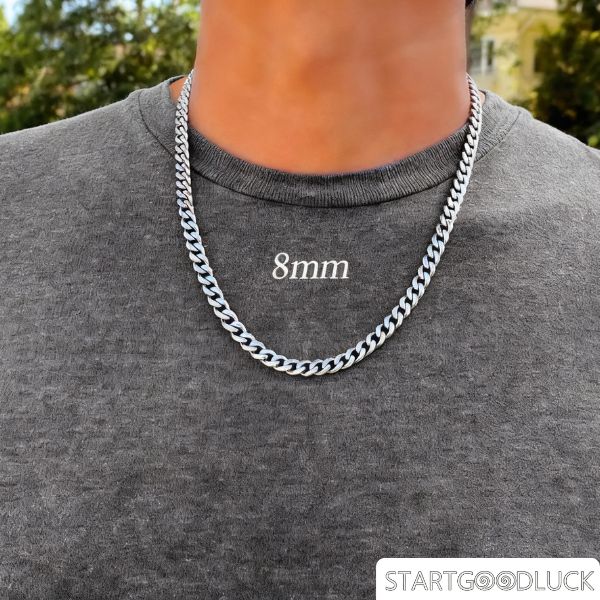 Cuban Link Chain - Men's 18K Copper Silver Plated Stylish Hip Hop Necklace