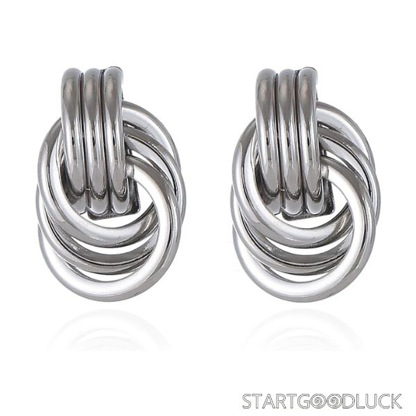 Double Hoop Earring - Gold & Silver Minimalist Statement Jewelry for Daily & Party Looks