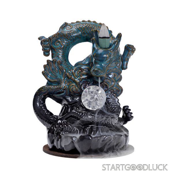 Dragon Backflow Incense Burner Chinese Dragon-style Backflow Incense Holder