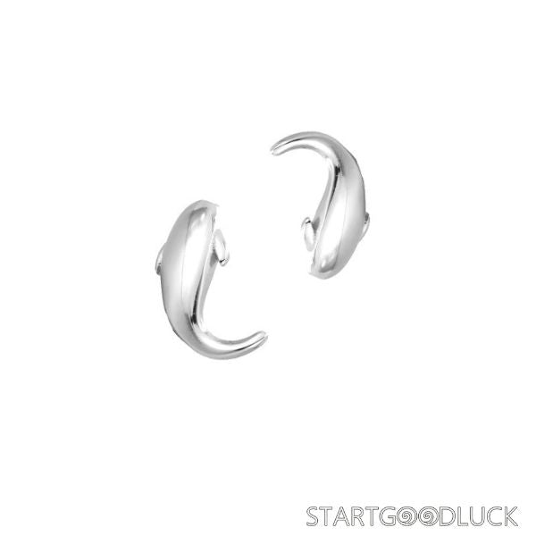 Fish Stud Earrings -  Gold/Silver Tiny Koi Fish Minimalist Earrings