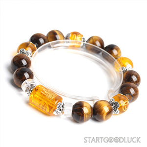 God of Wealth Agate Bracelet | Prosperity Mens Bracelet - StartGoodLuck