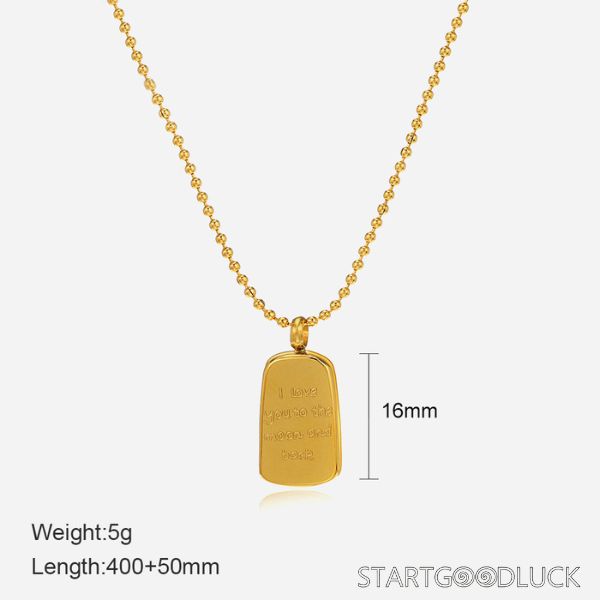 Gold Pendant Necklace - Bohemian Style Statement Necklace