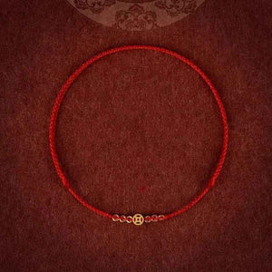 Gold Coin Bracelet - Adjustable Lucky Bracelets with Coin Charm