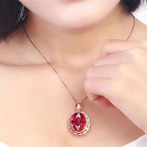 Gold Plated Amethyst Courage and Strength Necklace