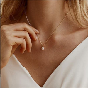 Gold Plated Pearl Prosperity and Wealth Necklace