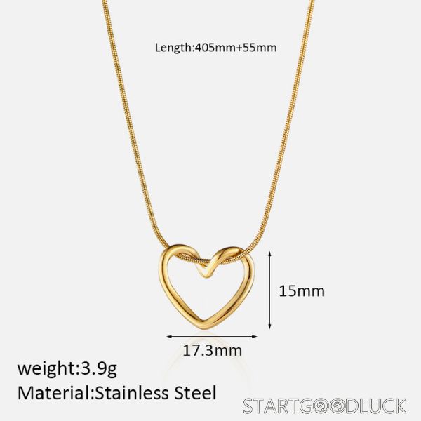 Heart Pendant Necklaces - Gold & Silver  Minimalist Fashion Jewelry for Women