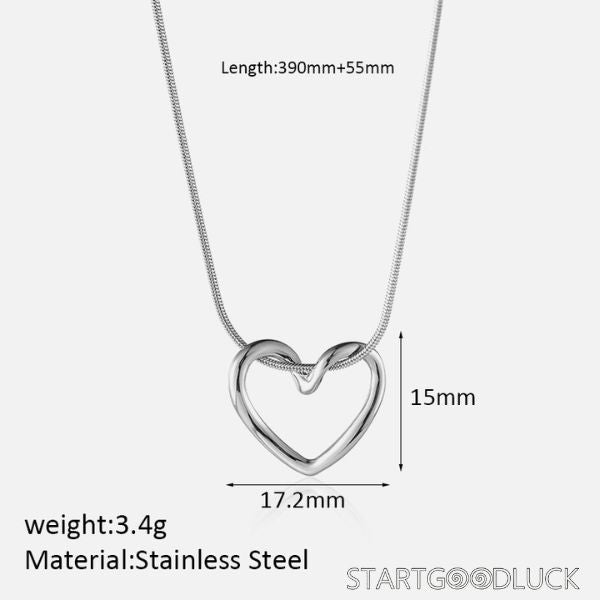 Heart Pendant Necklaces - Gold & Silver  Minimalist Fashion Jewelry for Women