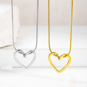 Heart Pendant Necklaces - Gold & Silver Minimalist Fashion Jewelry for Women