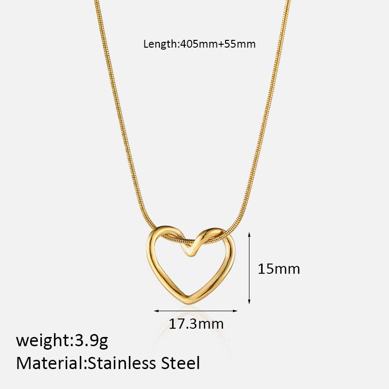 Heart Pendant Necklaces - Gold & Silver Minimalist Fashion Jewelry for Women