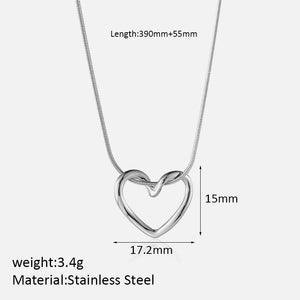 Heart Pendant Necklaces - Gold & Silver Minimalist Fashion Jewelry for Women