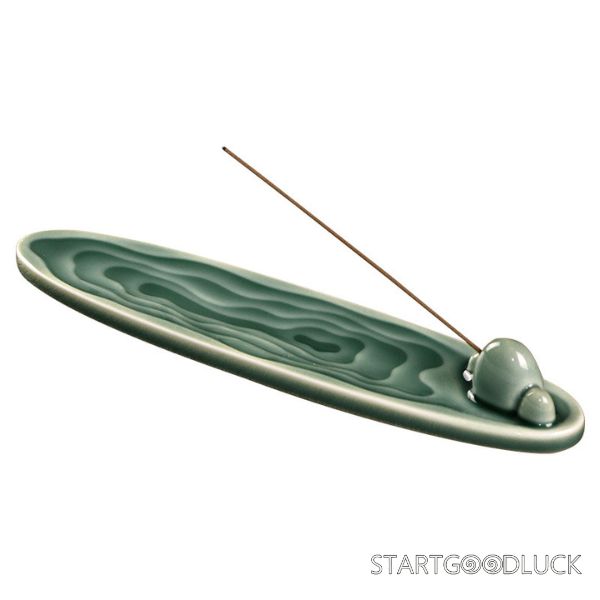 Incense Stick Holder - Water Ripple Ceramic Home Incense Burner