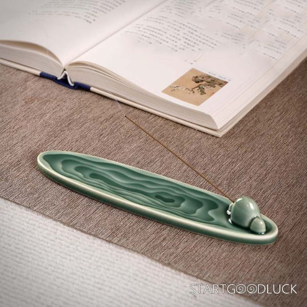 Incense Stick Holder - Water Ripple Ceramic Home Incense Burner