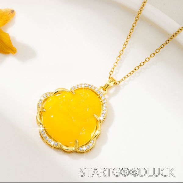 Jade Buddha Pendant | Jade With Gold