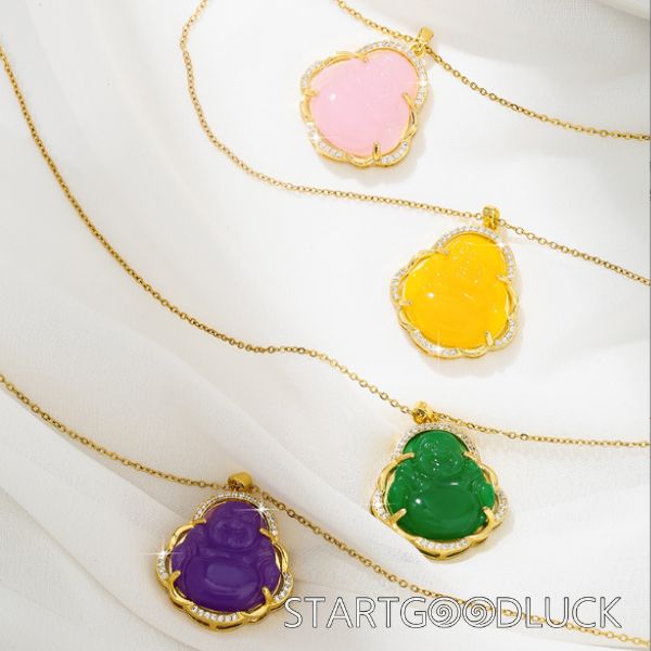 Jade Buddha Pendant | Jade With Gold