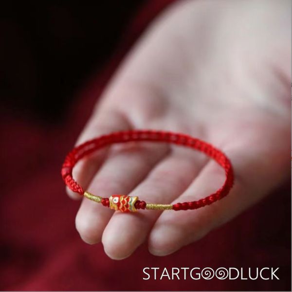 Koi Fish Red String Bracelet | Good Luck Bracelet | Exam Good Luck Bracelet