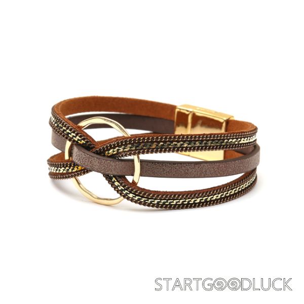 Ladies Leather Multi-layer Bracelet | Best Choice for women's Birthday Gifet | Eight Color to choose