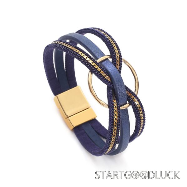 Ladies Leather Multi-layer Bracelet | Best Choice for women's Birthday Gifet | Eight Color to choose