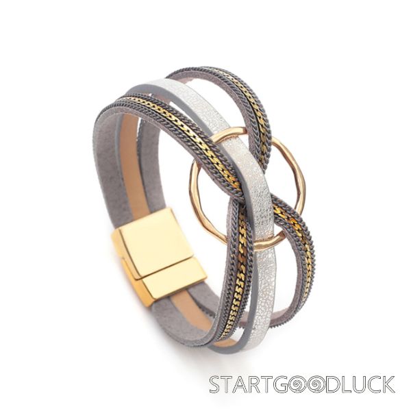 Ladies Leather Multi-layer Bracelet | Best Choice for women's Birthday Gifet | Eight Color to choose