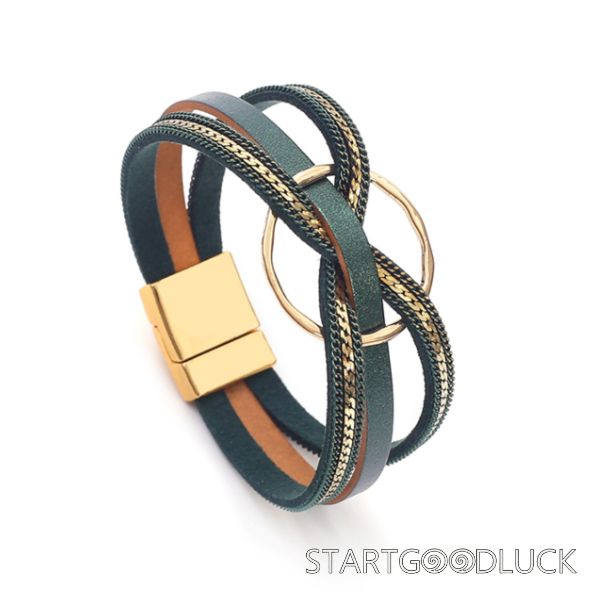 Ladies Leather Multi-layer Bracelet | Best Choice for women's Birthday Gifet | Eight Color to choose